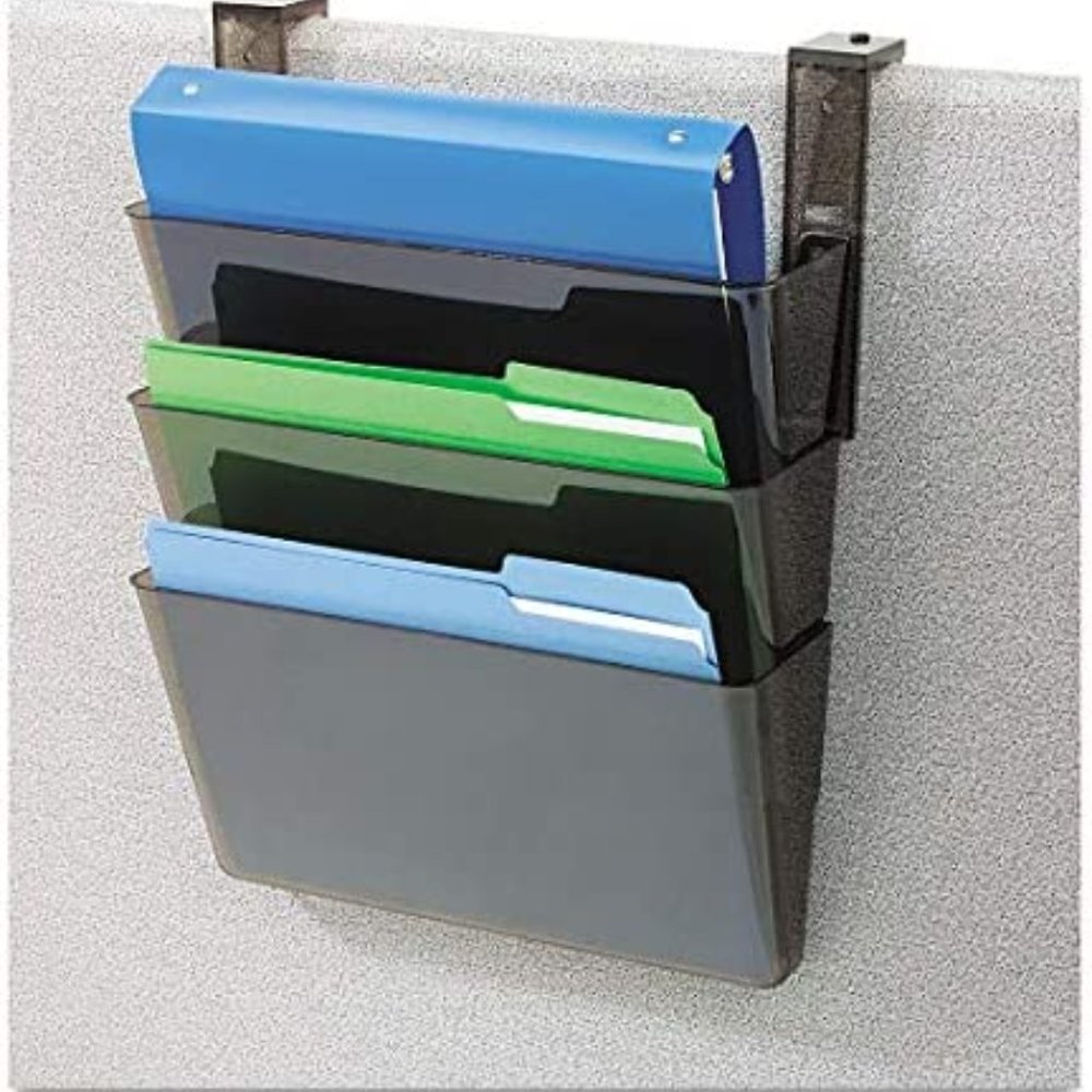 Deflect-o - Three Pocket File Partition Set with Brackets